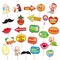 25 Pcs Annaprasanam Photo Booth Props Kit for Photoshoot Rice Feeding Ceremony Props Annaprashan Decoration Items Indian Party Supplies Hindu Celebration